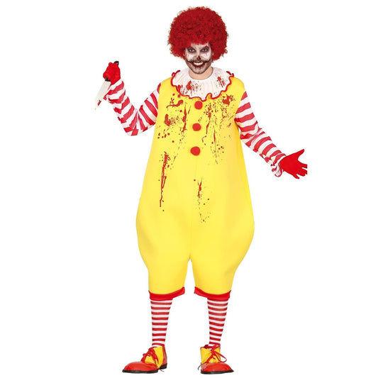 Disfraz de Payaso McDonald Sangriento para adulto