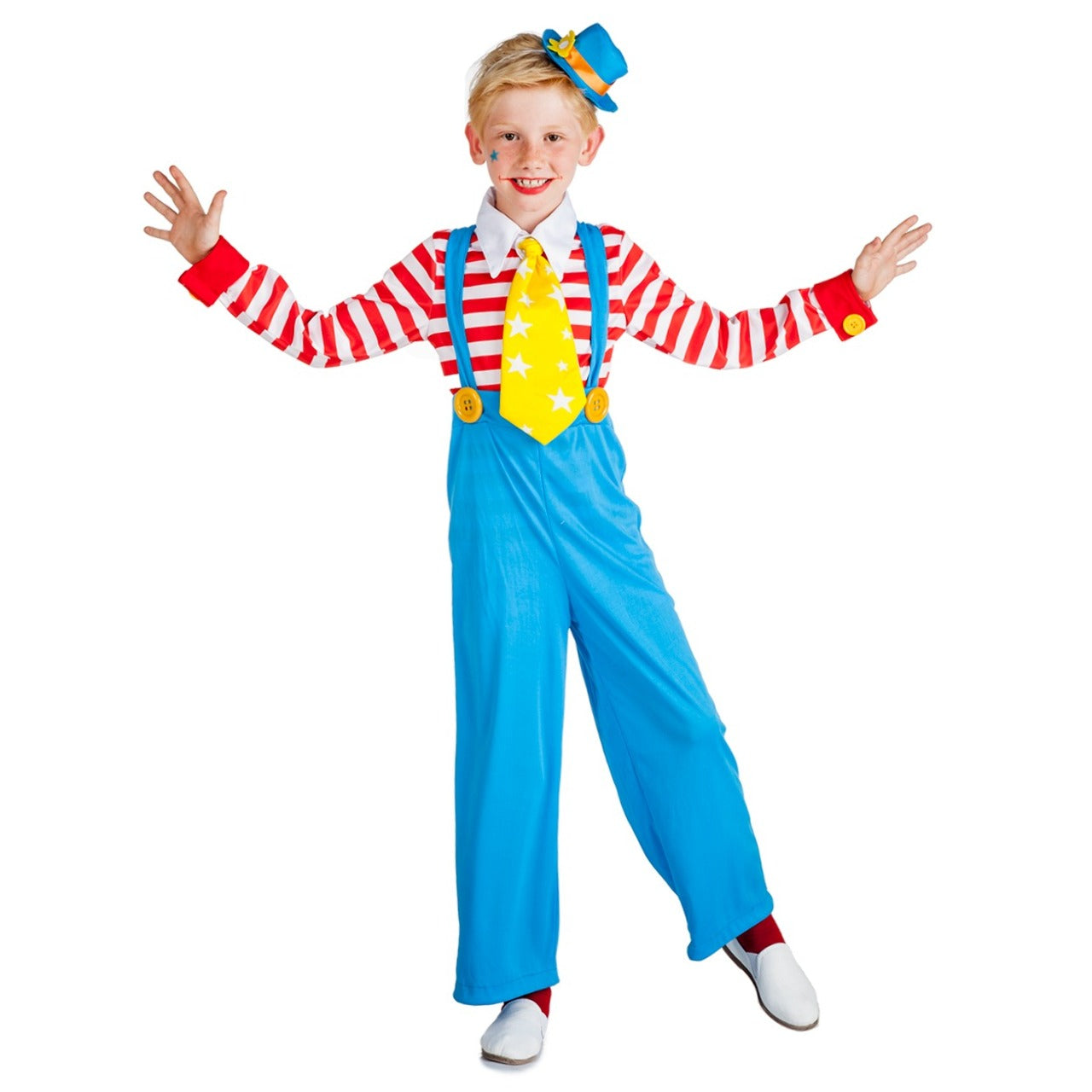Disfraz de Payaso Rayas para niño