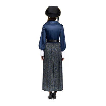 Disfraz de Pirata Índigo para mujer