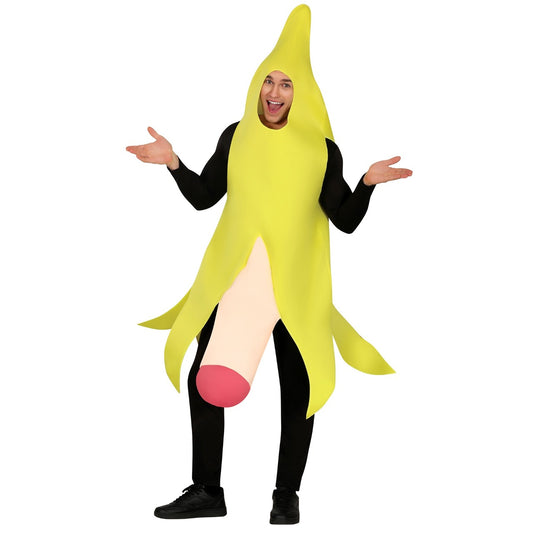 Disfraz de Plátano Amarillo Cachondo para adulto