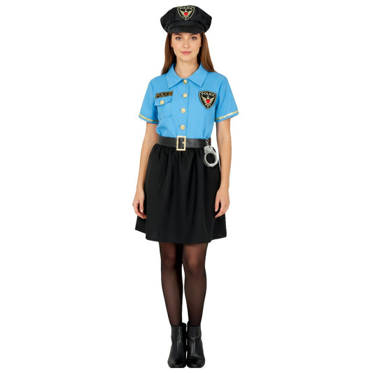 Disfraz de Policía Oficial Azul para mujer