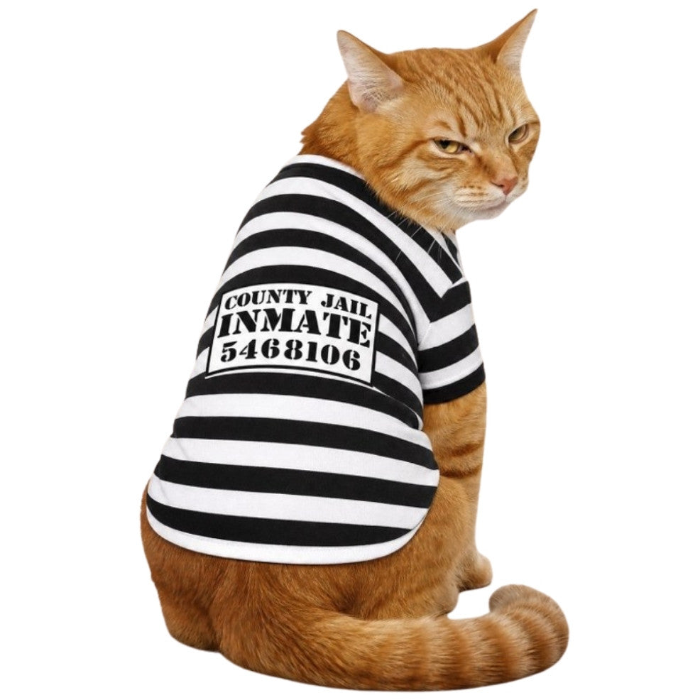 Disfraz de Preso para mascota
