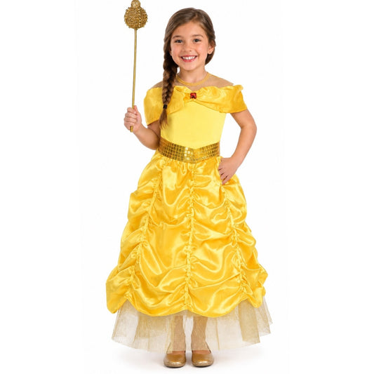 Disfraz de Princesa Dorada para niña