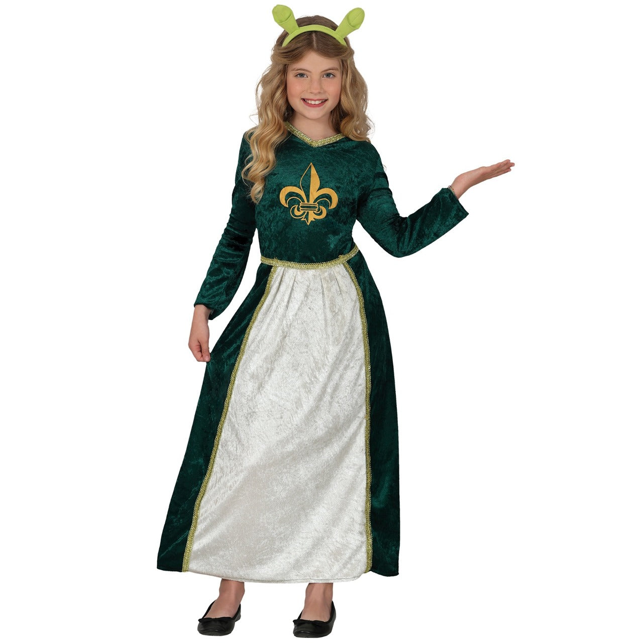 Disfraz de Princesa Medieval Fiona para niña
