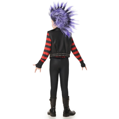 Disfraz de Rockero Punky Rayas infantil