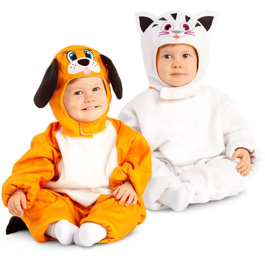 Disfraz Reversible de Perro y Gato para bebé