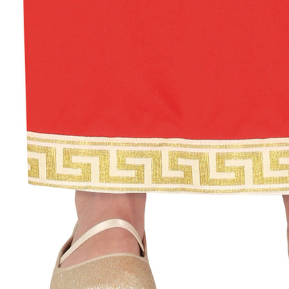 Disfraz de Romana Rojo para niña