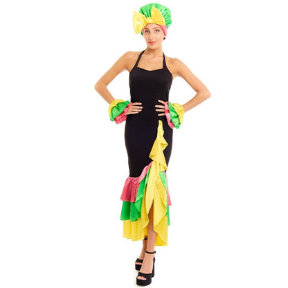 Disfraz de Rumbera Colorida para mujer