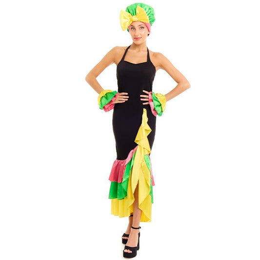 Disfraz de Rumbera Colorida para mujer