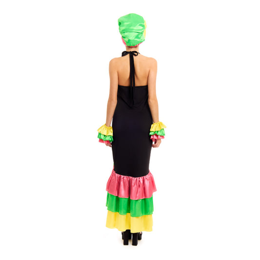 Disfraz de Rumbera Colorida para mujer