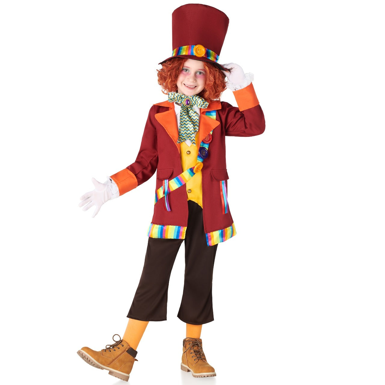 Disfraz de Sombrerero Loco Colores para niño