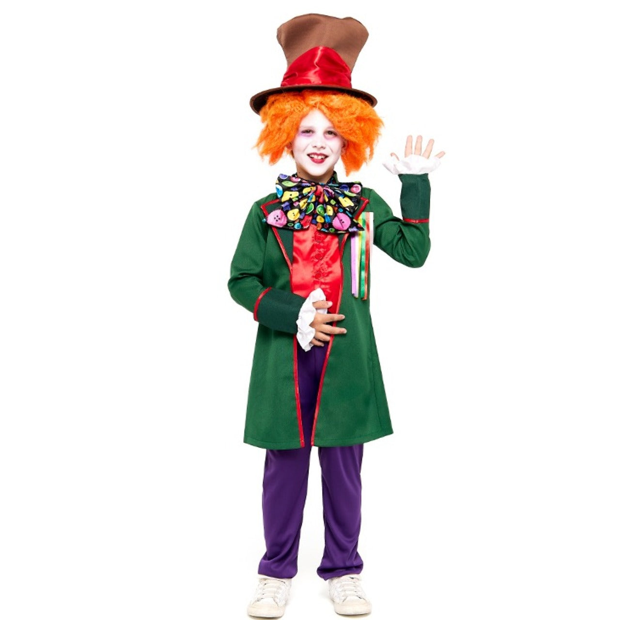 Disfraz de Sombrerero Loco Lazo para niño