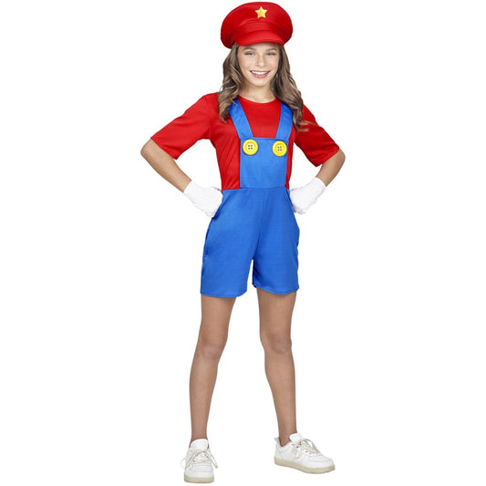 Disfraz de Super Mario Videojuego para niña