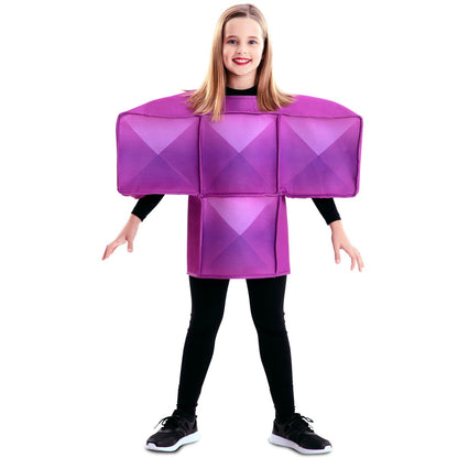 Disfraz de Tetris Morado Infantil