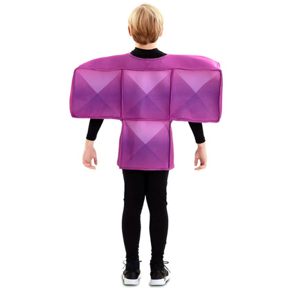 Disfraz de Tetris Morado Infantil