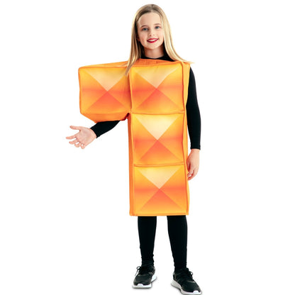 Disfraz de Tetris Naranja Infantil