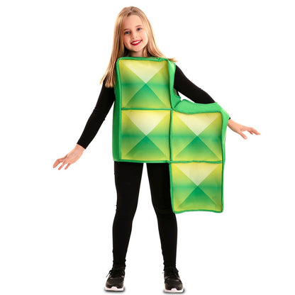Disfraz de Tetris Verde Infantil