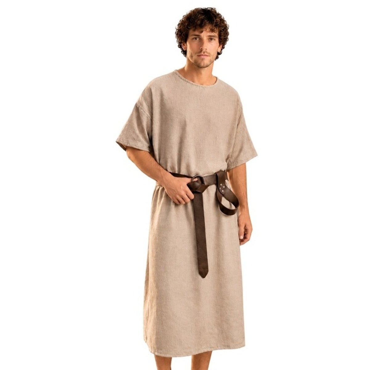 Disfraz de Túnica Beige Medieval para adulto