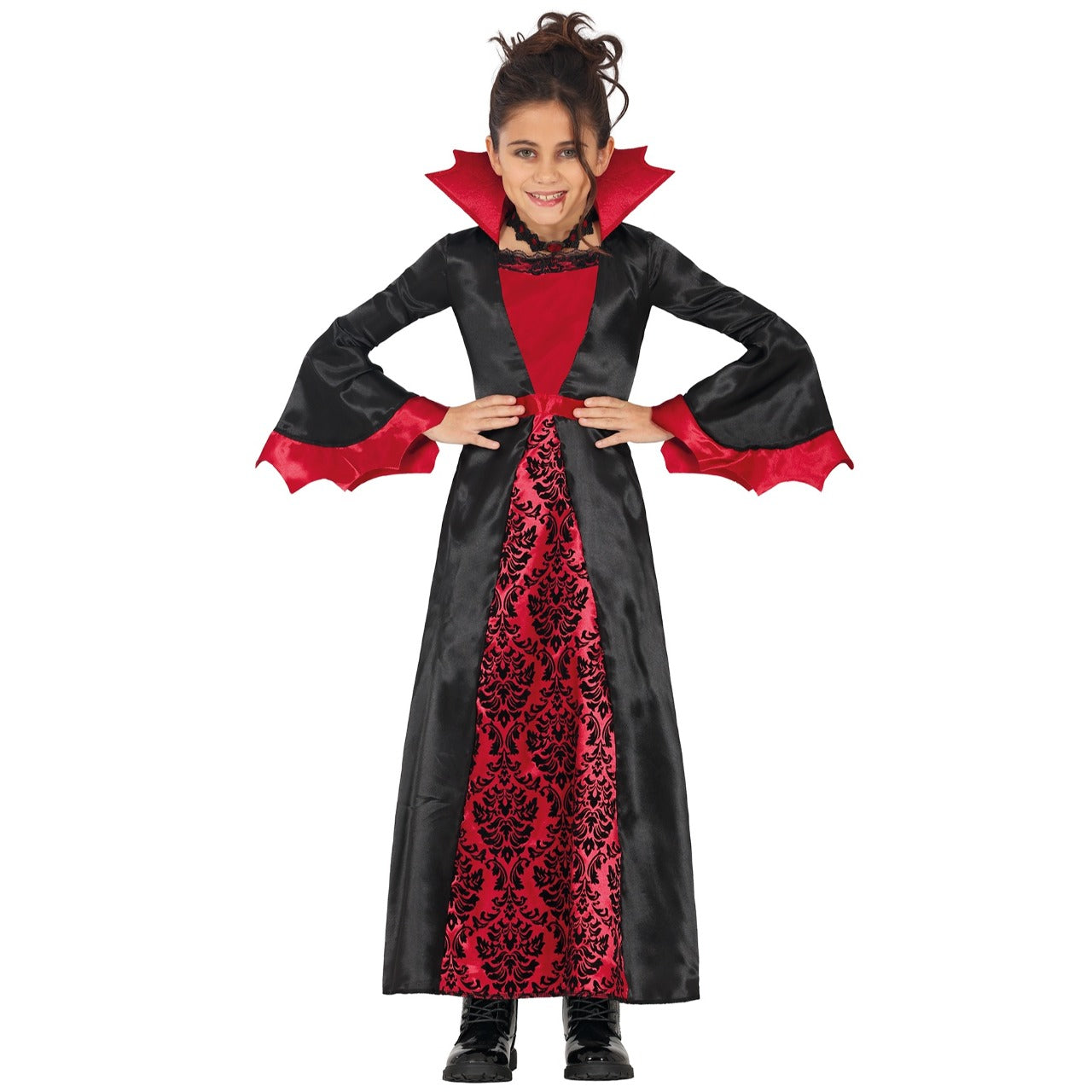 Disfraz de Vampiresa Burdeos para niña