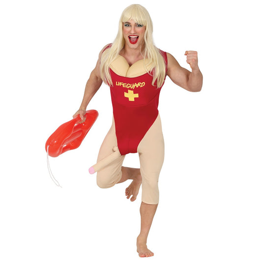 Disfraz de Vigilante de la Playa Cachondo para hombre