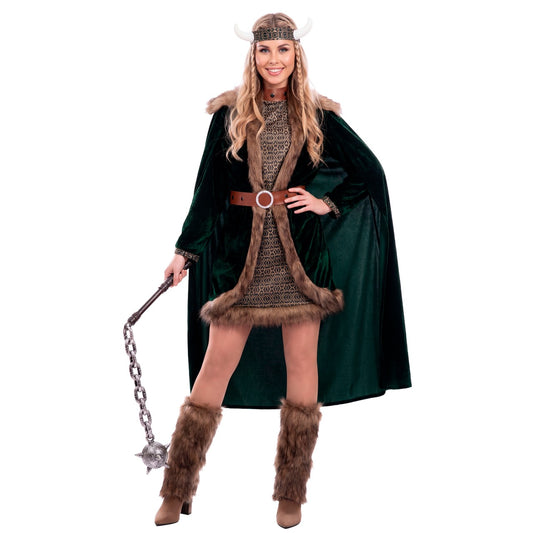 Disfraz de Vikinga Deluxe para mujer