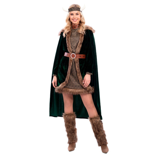 Disfraz de Vikinga Deluxe para mujer