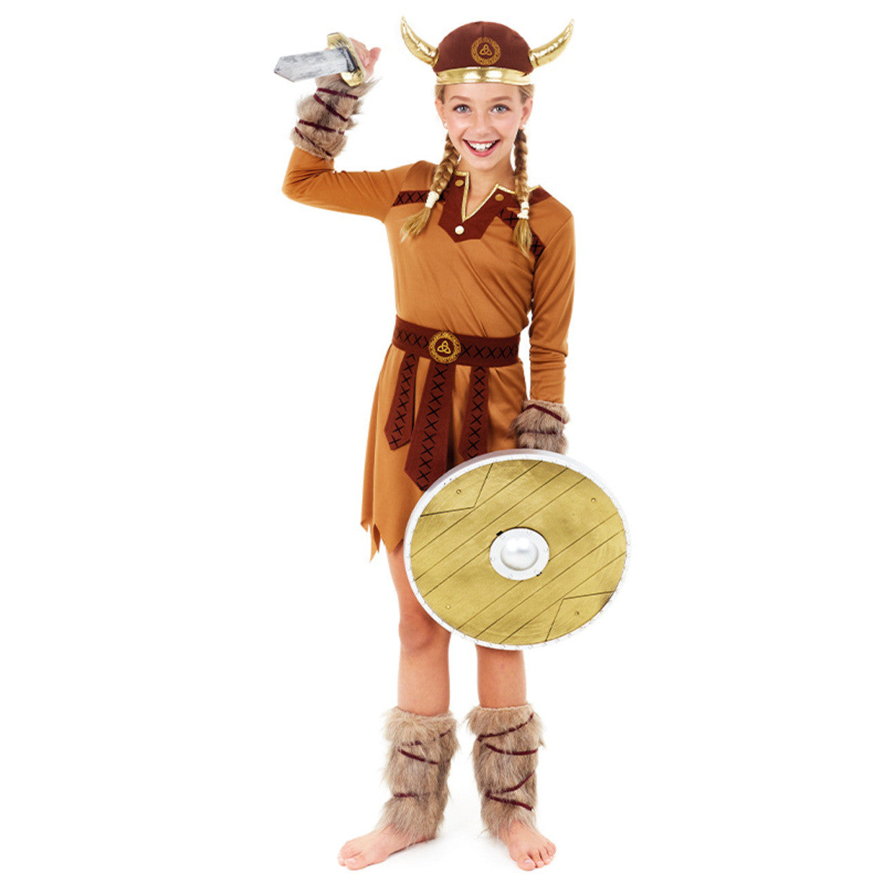 Disfraz de Vikinga Triqueta para niña