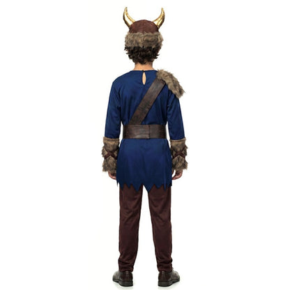 Disfraz de Vikingo Azul para niño