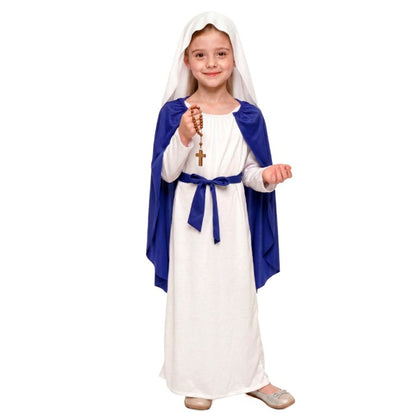 Disfraz de Virgen María Bicolor para niña