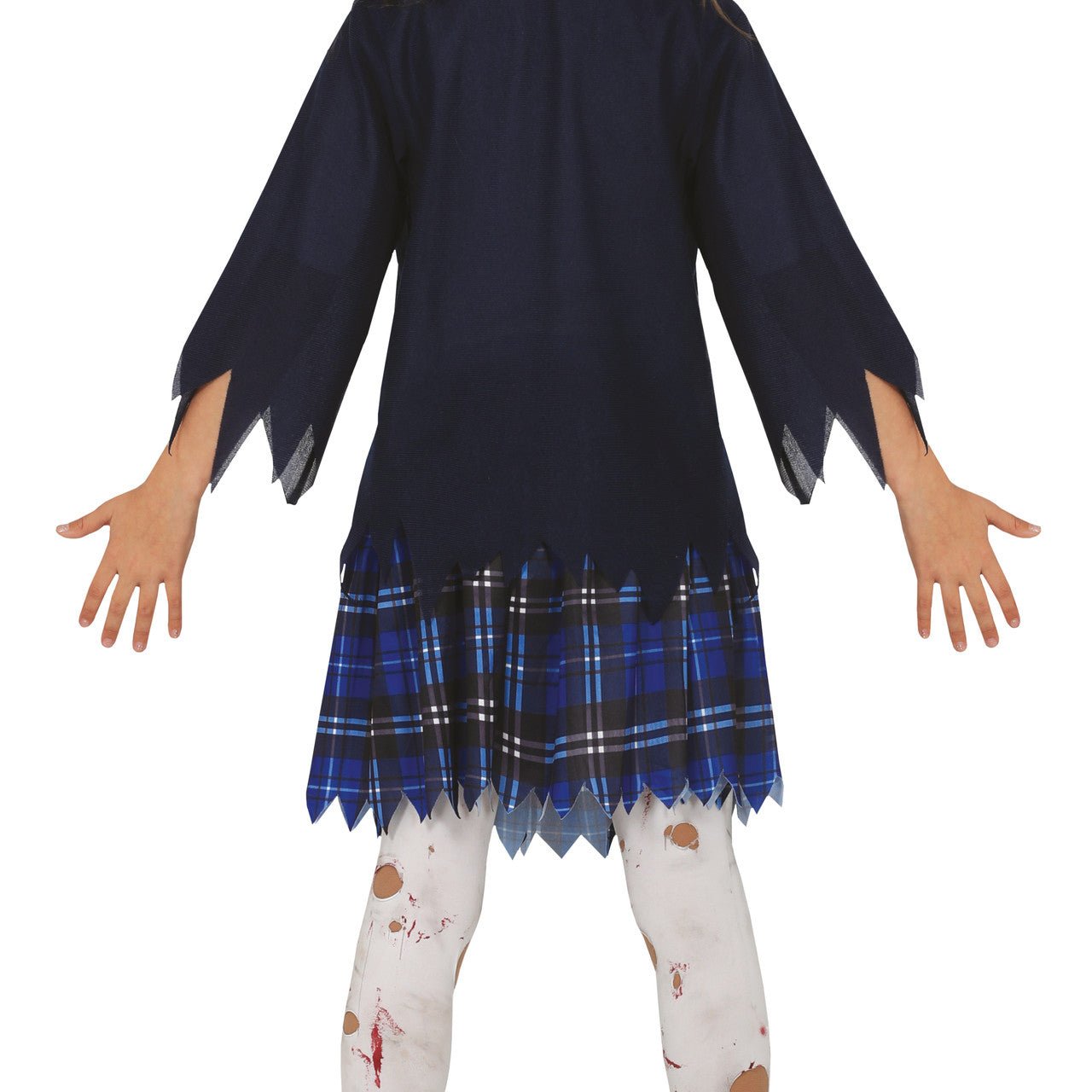 Disfraz Zombie de Colegiala Azul para niña