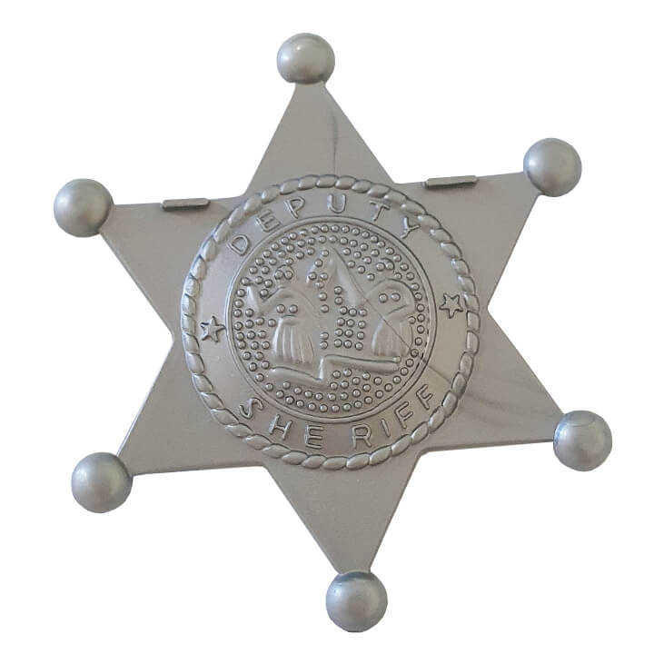 Estrella de Sheriff Plateada