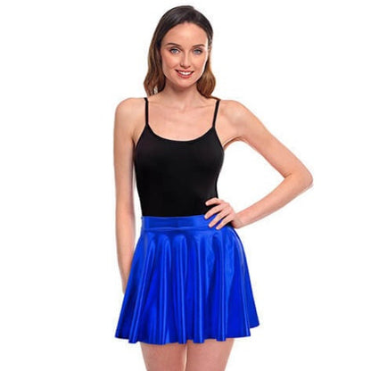 Falda Azul Metalizada