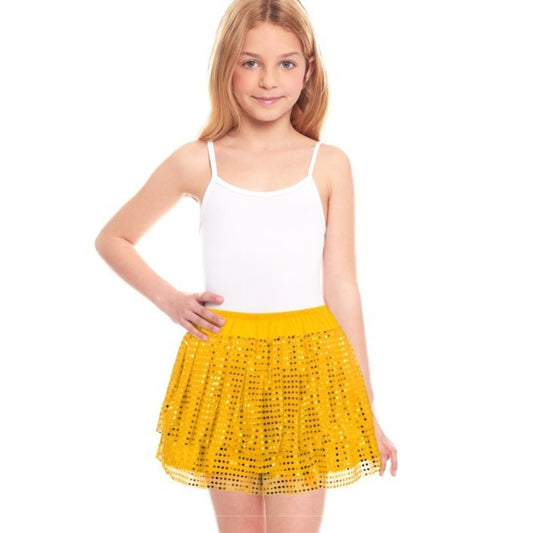Falda Dorada Brillante infantil