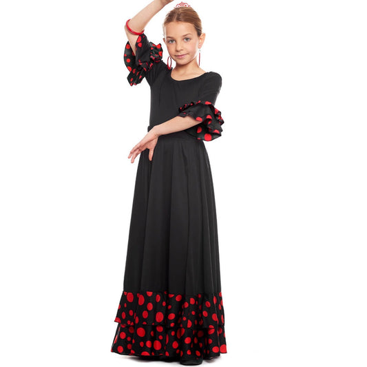 Falda de Flamenca Negra infantil