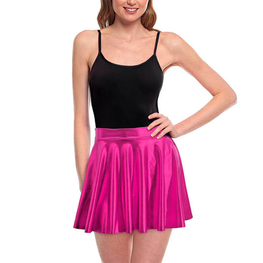 Falda Fucsia Metalizada
