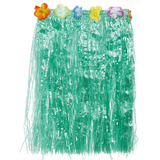 Falda Hawaiana Verde Corta
