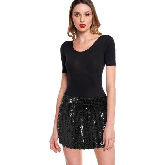 Falda Negra Lentejuelas