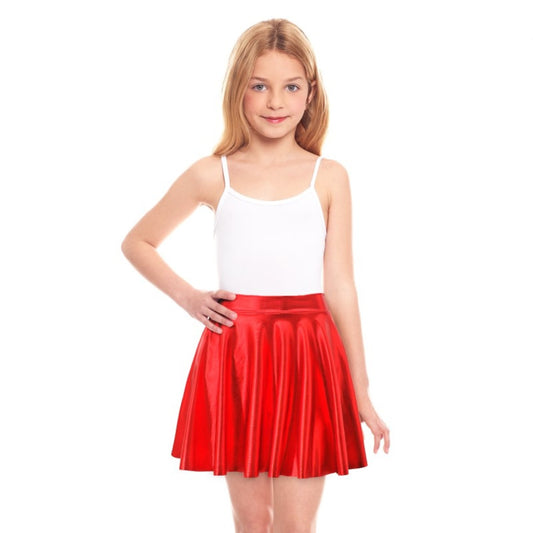 Falda Roja Metalizada infantil