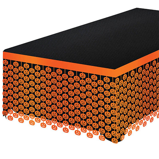 Faldón de Mesa Calaveras Naranjas