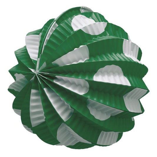 Pack 12 Farolillos de Feria Verdes con Lunares Blancos