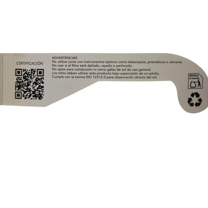 Gafas para Eclipse Solar Homologadas