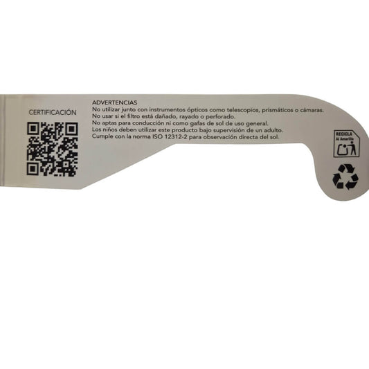 Gafas para Eclipse Solar Homologadas
