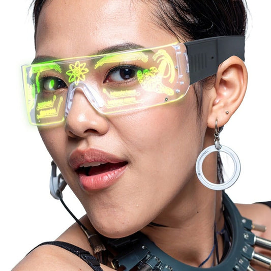 Gafas Futuristas con Luces Led