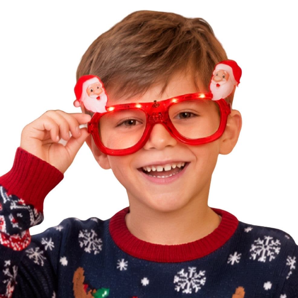 Gafas de Papá Noel Luminosas
