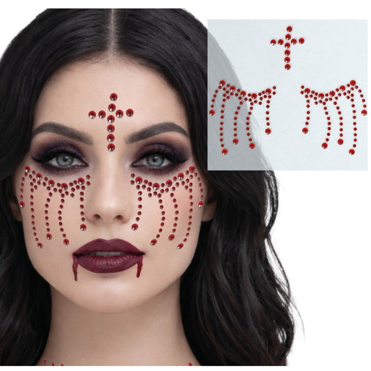 Gemas Glitter Adhesivas Sangrientas