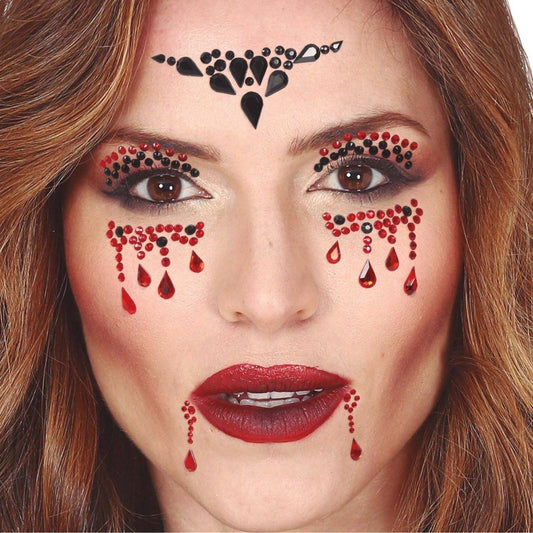 Gemas Glitter Adhesivas Vampiresa