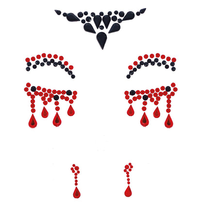 Gemas Glitter Adhesivas Vampiresa