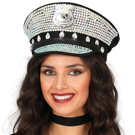 Gorra de Policía Brillantes