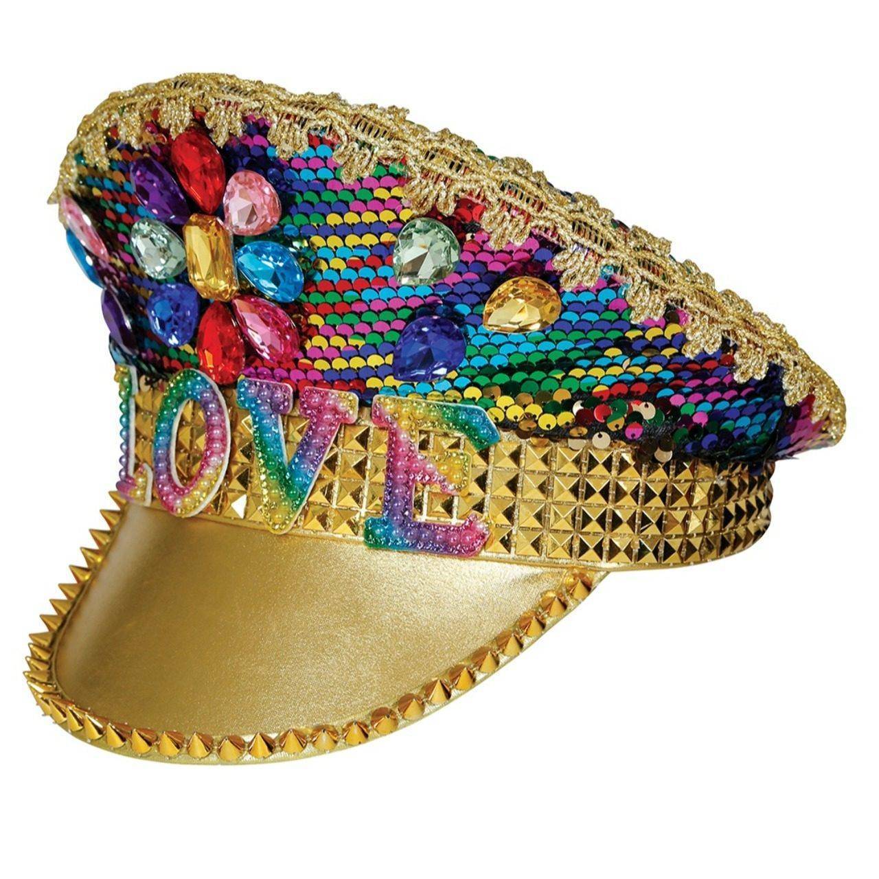 Gorra de Policía Love Pedrería