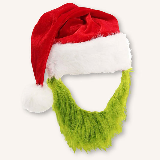 Gorro con Barba de Grinch